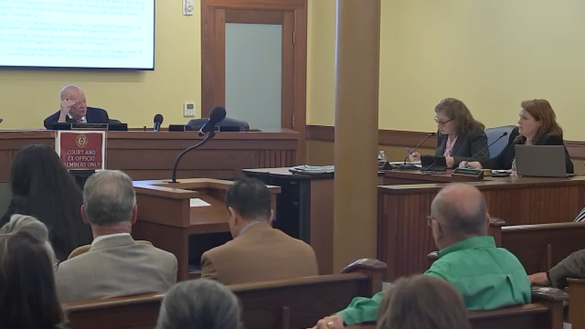 Fort Bend County commissioners back to work, but concerns over judge's seat remain