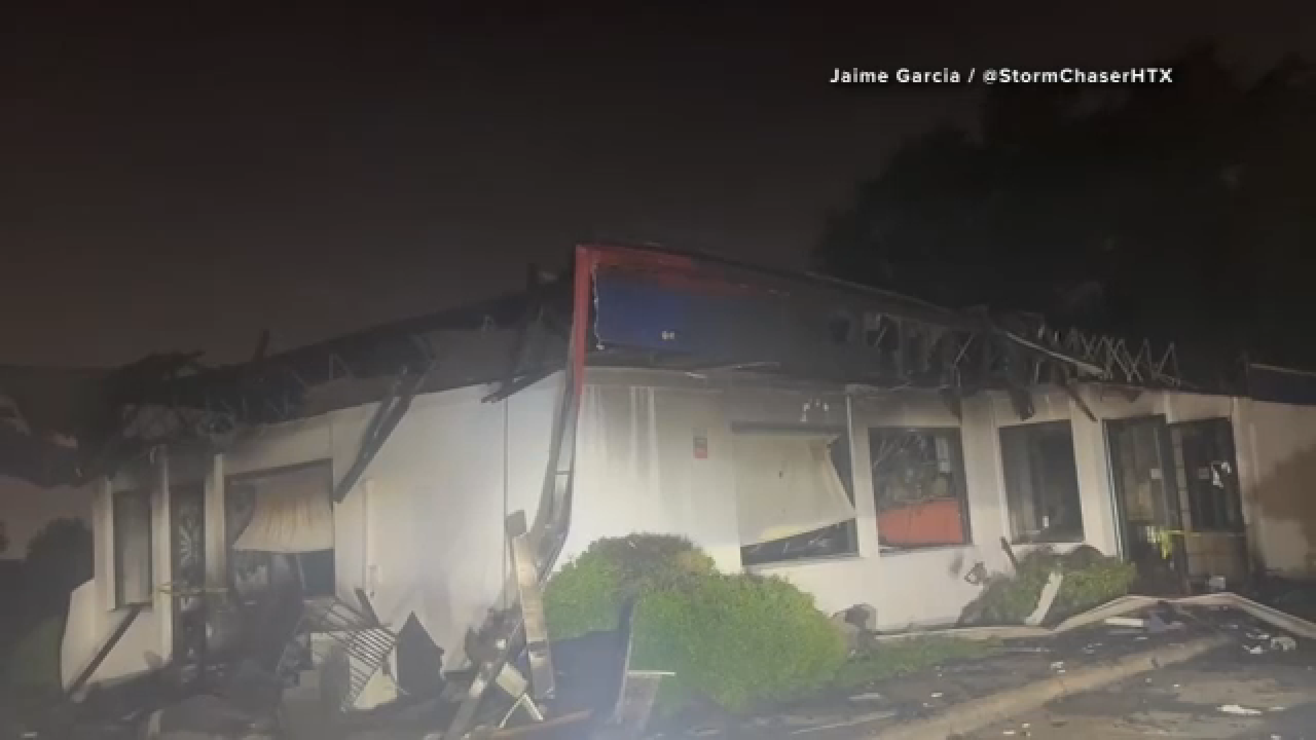 Frank's Grill restaurant in northwest Houston destroyed in fire, video shows