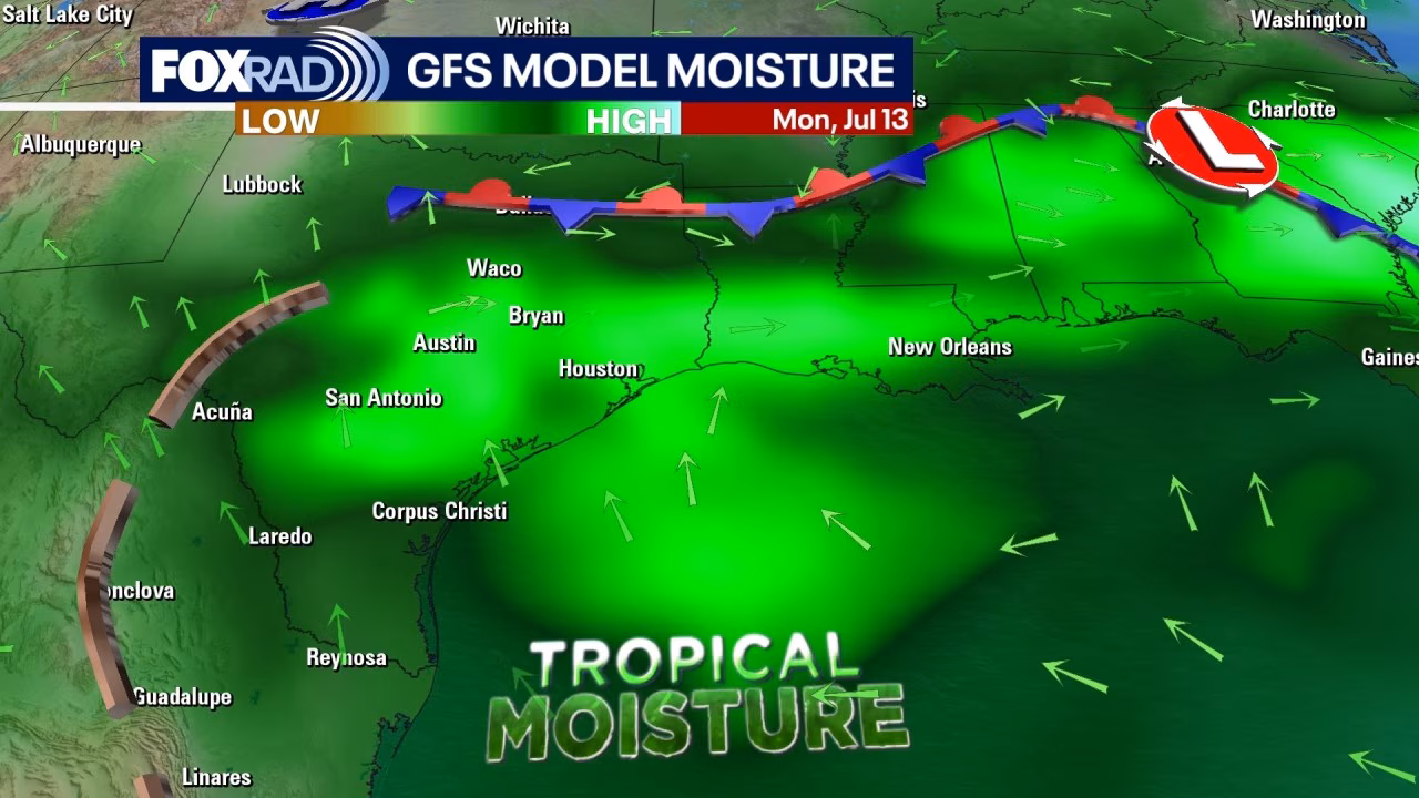 Houston weather: Widespread tropical moisture triggers street flooding risks