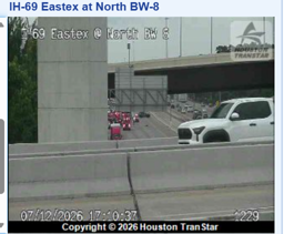 NE Houston: Deadly crash shuts down Eastex Freeway exit to Beltway 8